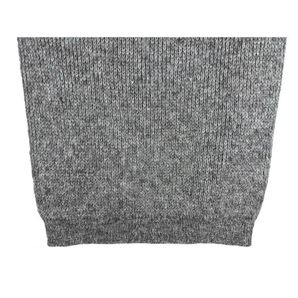 Vintage Knitted Sweater | Grey 100% British Wool | Men's Large | Elbow Patches - Picture 12 of 16